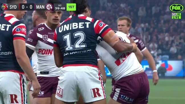 Manly suffer two head knocks in first two tackles