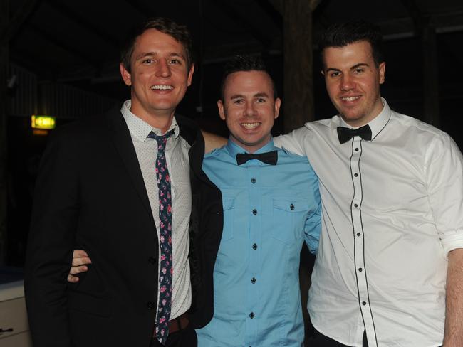 SAVVY Adam Rush, Marty Halls and Ryan Peterson at the 2014 Queens Ball held at the Sovereign Hotel Picture Bryan Lynch