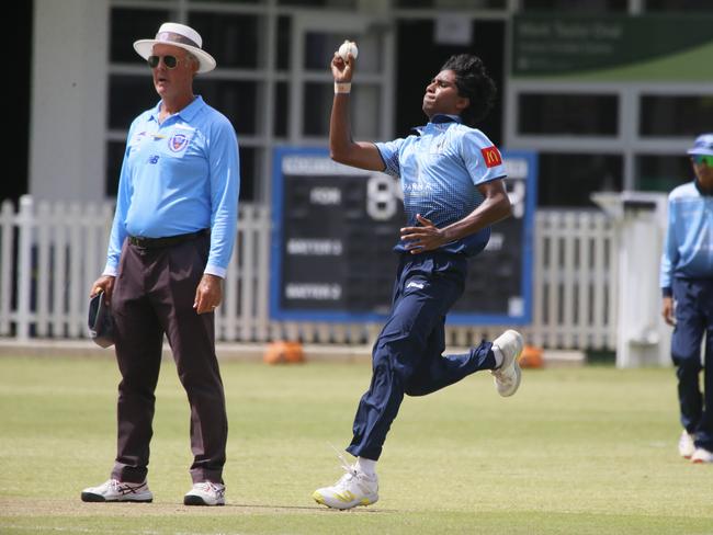 Evan David bowled with good heat for Parra. Picture Warren Gannon Photography