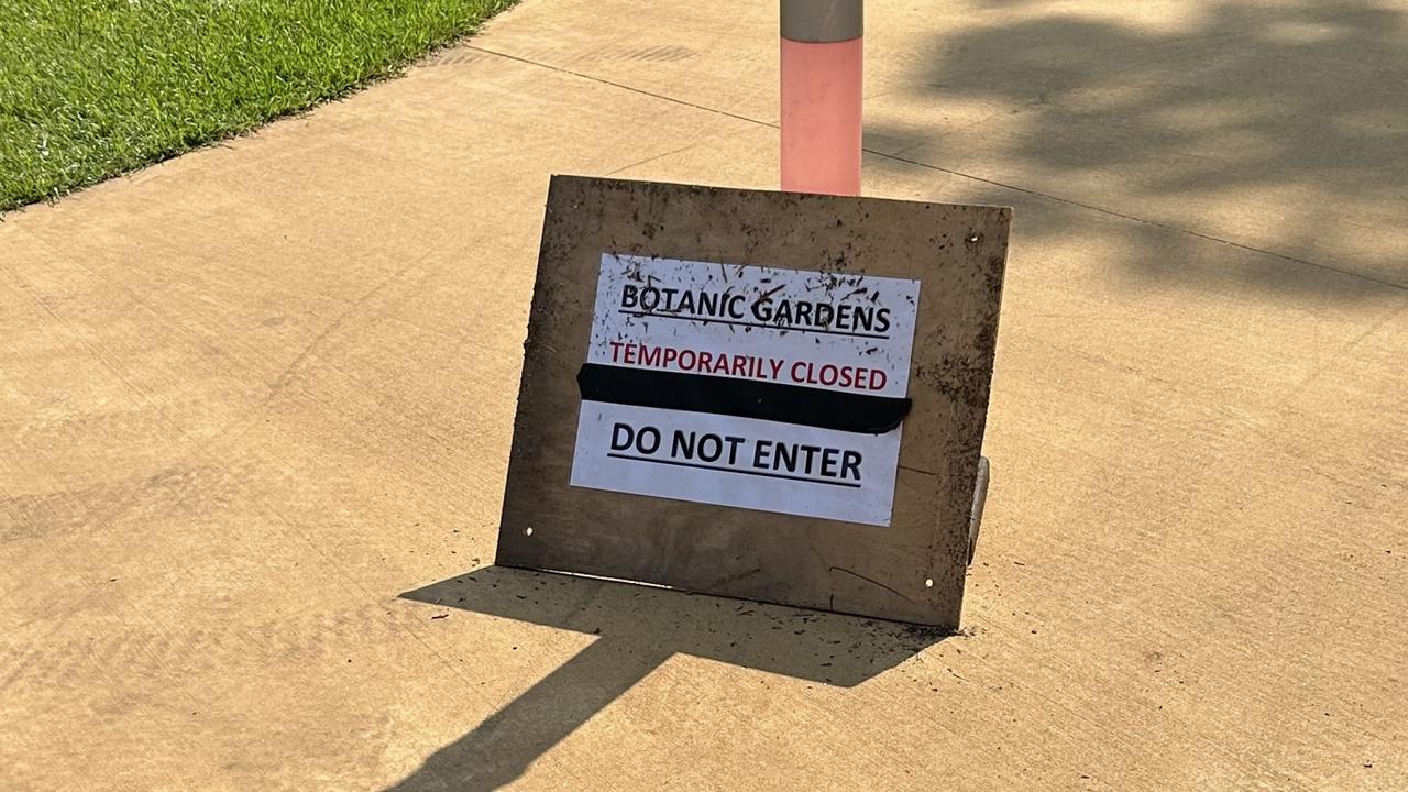 The George Brown Botanic Gardens remained closed on Monday morning. Picture: Zayda Dollie