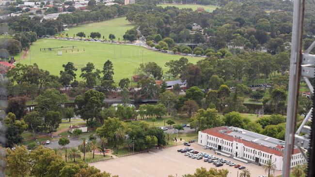 The view from the top of the One Festival Tower. Picture: NCA NewsWire / Kelly Barnes