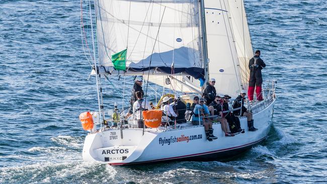 Flying Fish Arctos which had a crew member died during the Sydney to Hobart yacht race. Pic Supplied.