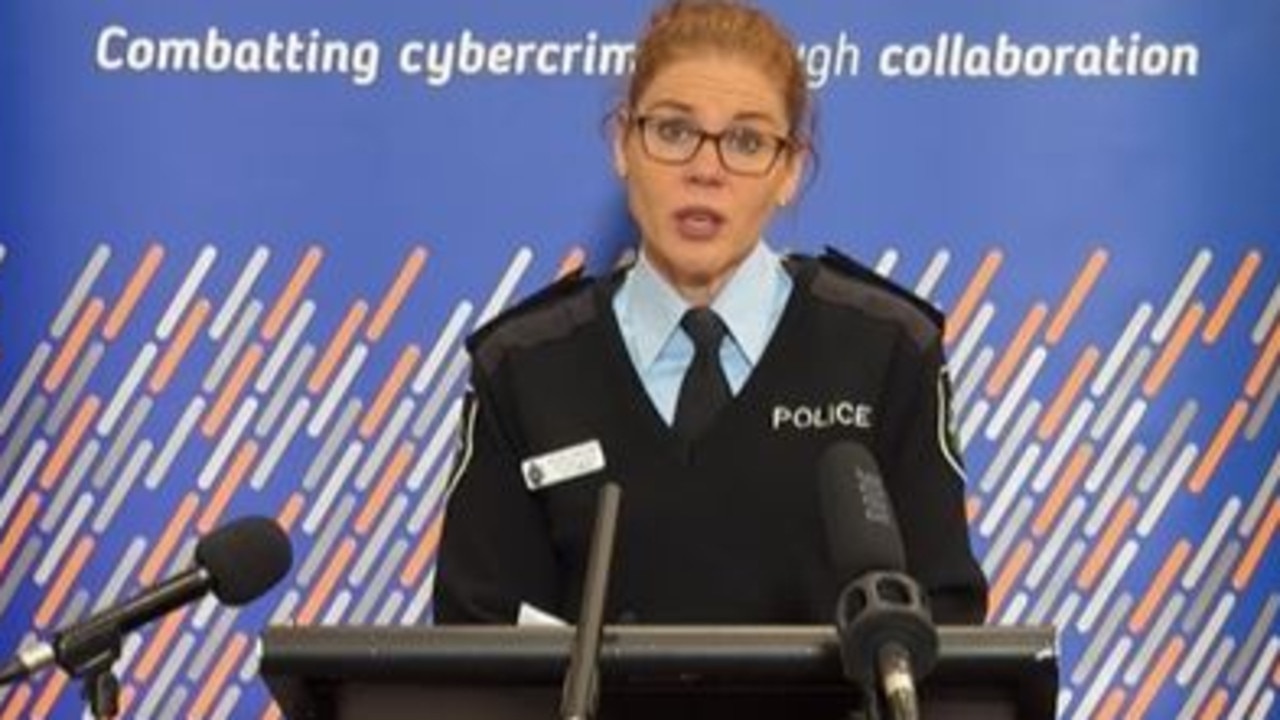 Assistant Commissioner Cyber Command Justine Gough said police believe the man was "working his way through the list". Picture: AFP,