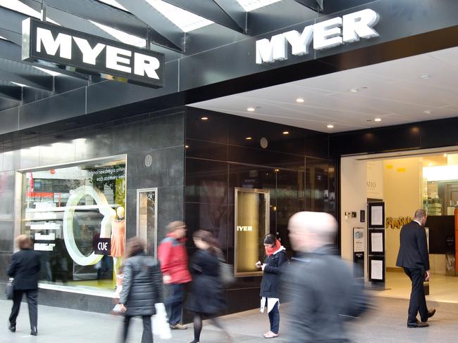 Myer has been under pressure as the rise of online shopping and fast-fashion interlopers take a toll.