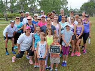 A large group of parkrunners from Stanthorpe started New Year's Day with a 7am run in Warwick. Picture: Gerard Walsh