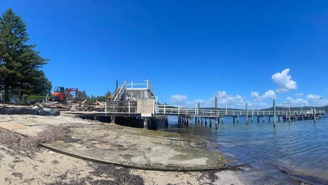 The jetty was demolished in February in 2022. Picture: Rudi Annus