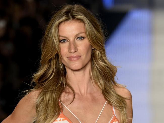 Gisele Bundchen walks the runway for the final time during Sao Paulo Fashion Week in Brazil.