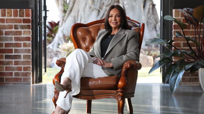 Gold Coast Woman of the Year Cherie Uzan talks about life, business and relationships since the 2022 title, at The Valley Estate . Picture Glenn Hampson