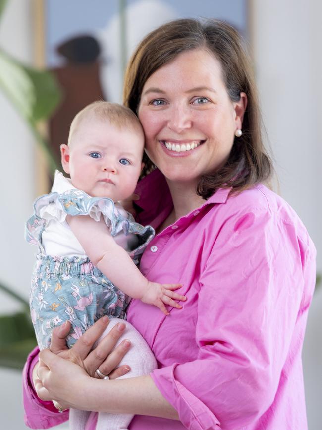 Matilda with her mother Kate. Picture: Wayne Taylor