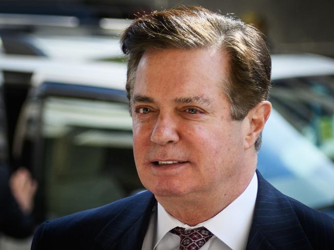 (FILES) In this file photo taken on June 15, 2018, Paul Manafort arrives for a hearing at US District Court in Washington, DC. - Manafort, US President Donald Trump's former campaign chief, was sentenced on March 7, 2019 to 47 months in prison for tax crimes and bank fraud (Photo by MANDEL NGAN / AFP)