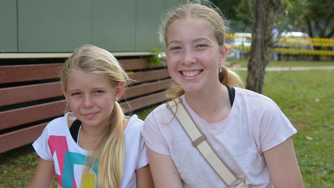 Daintree State School 2024 Centenary Celebration: Ffion Laisen and Alyssa Arthurson. Picture: Bronwyn Farr