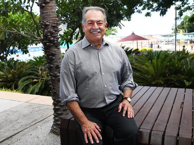 Head of the Territory Economic Reconstruction Commission Andrew Liveris in Darwin to complete his long-awaited report. Picture: Katrina Bridgeford