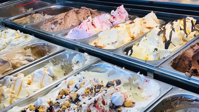 Gelato selection from My Gelato, Kirra 