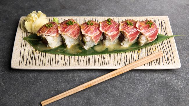 Etsu Izakaya’s tuna maguro sushi. Picture: NIGEL HALLETT