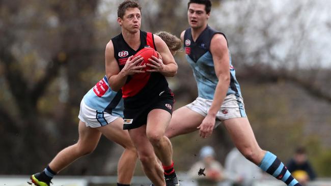 Daniel Harris looks for an option for Pascoe Vale this year. Picture: Mark Dadswell