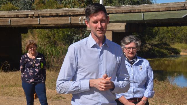 UNITE AND RECOVER: Minister of Transport and Main Roads, Hon Mark Bailey MP announcing a $5 million infrastructure upgrade. (Picture: Tristan Evert)