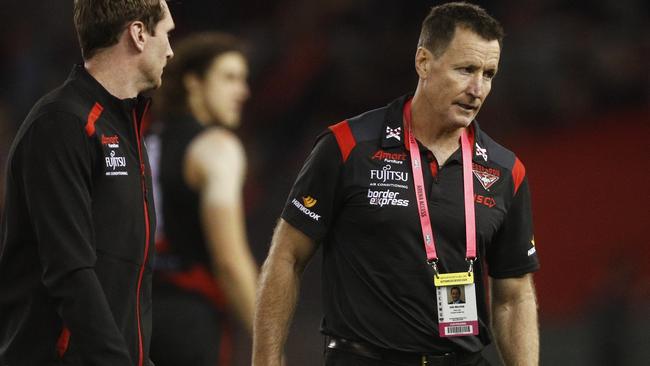 Essendon and coach John Worsfold are under pressure.