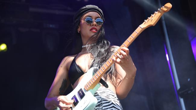 Mr Chrisy Mertas' Juran Adams will perform solo under her moniker Juran for Live Nation’s Ones to Watch gig at Bustard Town, which forms part of the summit. Picture: Alex Treacy