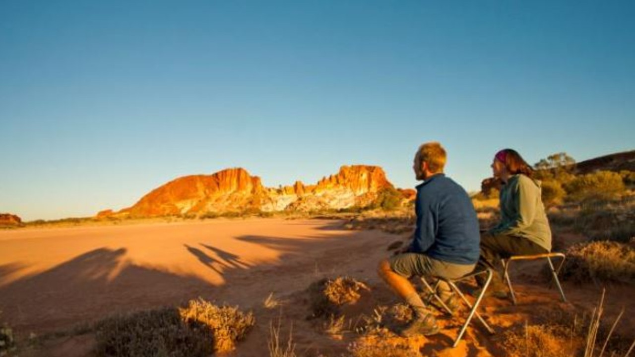 Rainbow Valley, located about 75 kilometres south of Alice Springs. Picture: Tourism NT/Paddy Pallin