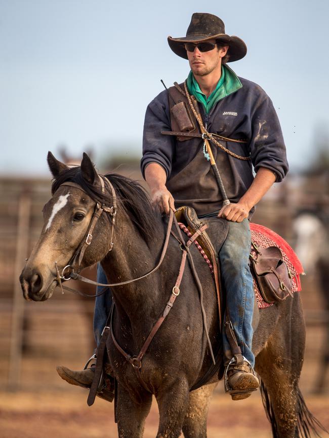 Jamie Kunze, Leading Hand at Macumba Station, Oodnadatta. Picture: Matt Turner.