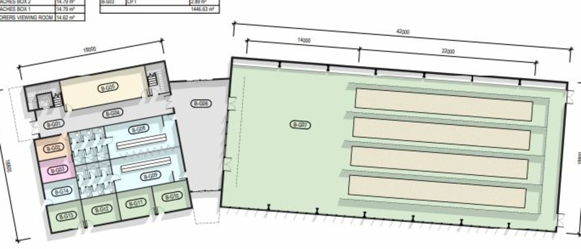 Glenorchy Cricket Club proposed indoor nets facility at KGV Oval - Option 2. Picture: Supplied