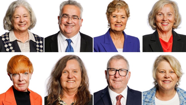 The eight councillors who votes for the rate rise.