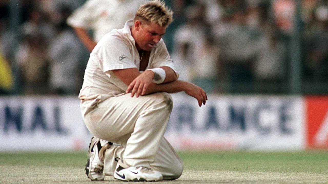 Shane Warne during the 1998 tour. The country was the one nation the spin champion never totally cracked.