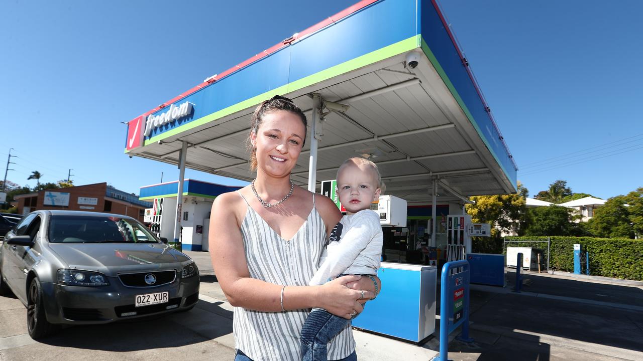 Families with dependent kids are being hit hard by higher petrol prices. Picture: Jason O'Brien