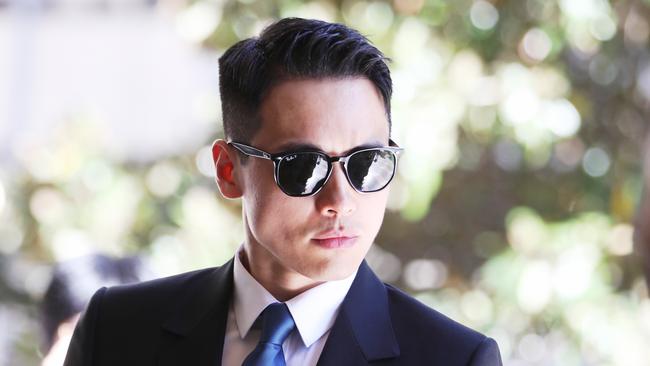 Actor Yunxiang Gao outside the Downing Centre courts in Sydney. Picture: John Grainger