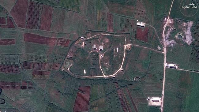 The Him Shinshar Chemical Weapons Storage Facility in Syria on Friday.