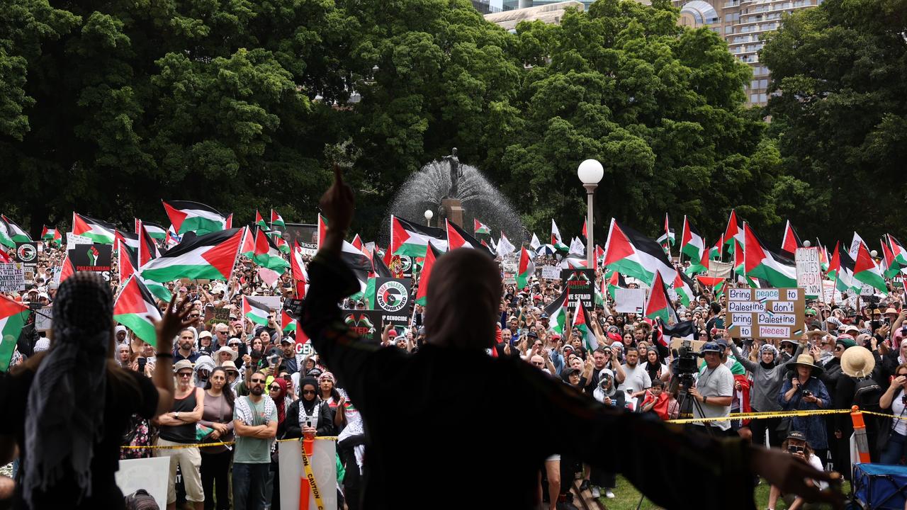 50,000 protesters attend pro-Palestine rally at Sydney’s Hyde Park ...