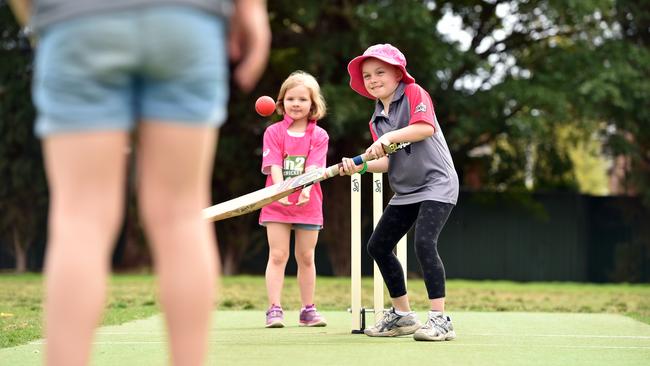 Cricket Victoria’s field force staff play a key role in introducing kids to the game. Picture: Troy Snook