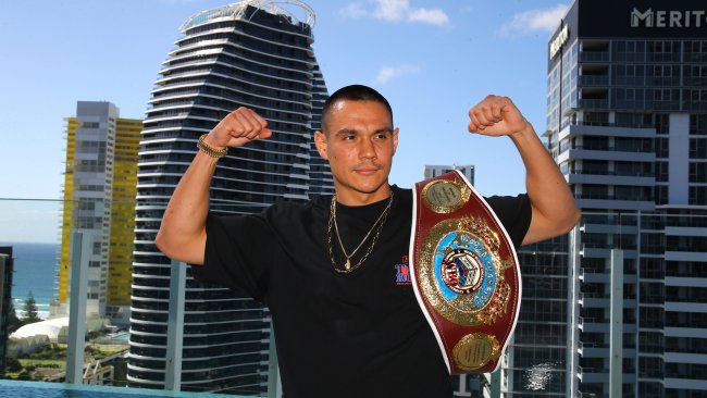 Australian boxer Tim Tszyu has undergone emergency surgery on his arm just weeks out from his bout against Carlos Ocampo. Picture: David Clark