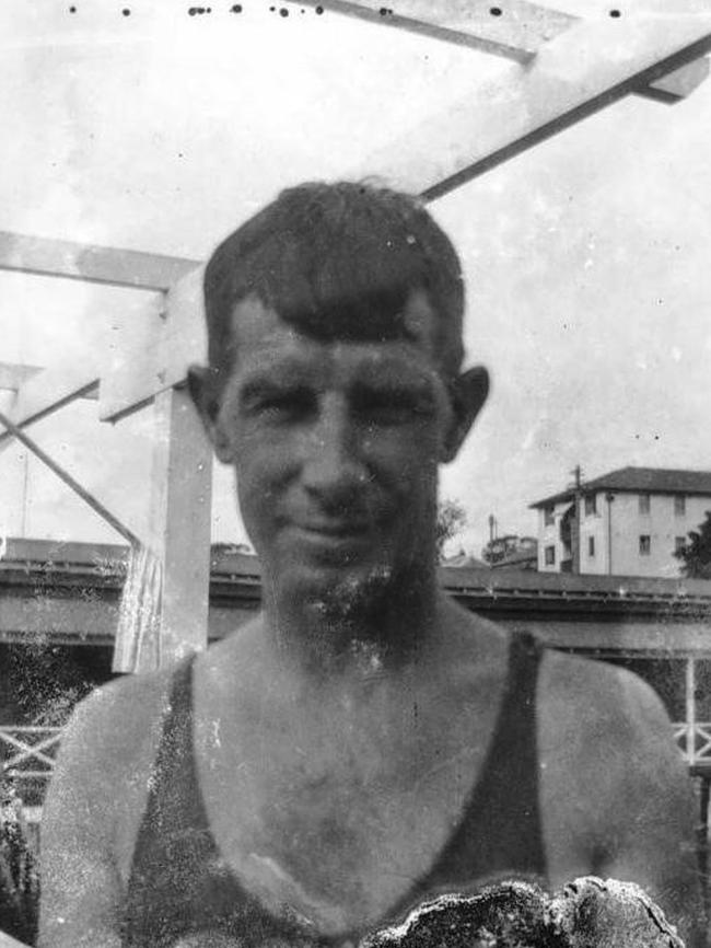 Tommy Adrian at Manly baths. Picture Manly Library