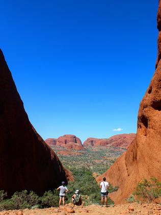 Exploring Kata Tjuta, commonly known as “The Olgas”.