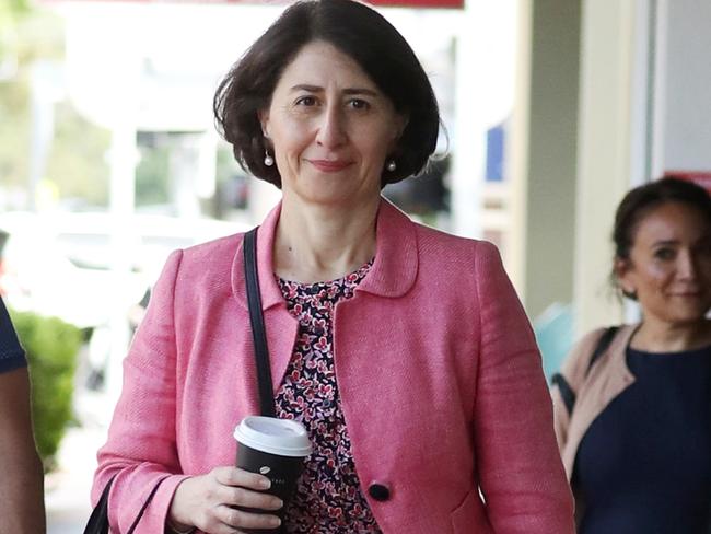 10.14AM - Gladys Berejiklian walks to her office in Northbridge after what looks like a early shopping trip on the second day of the ICAC investigation.picture John Grainger