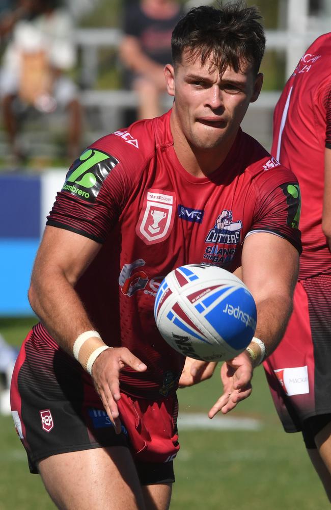 Townsville Blackhawks against Mackay Cutters at Jack Maski Oval. Cutters Sean Mallary. Picture: Evan Morgan