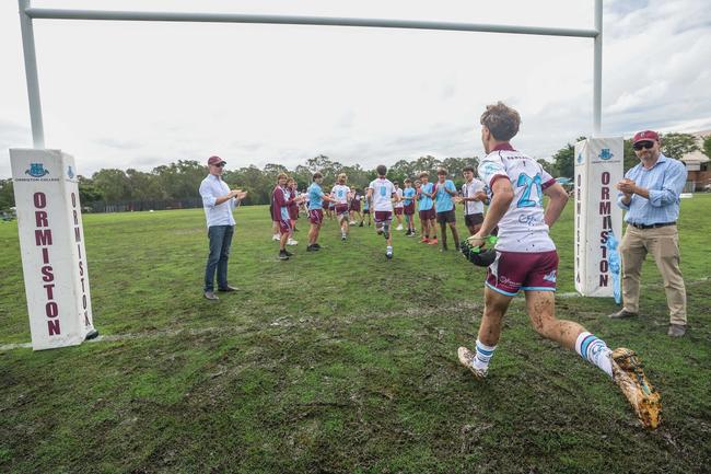 QLD_WSN_ROUND_WK50 Saturday May 17, 2025 – TAS First XV rugby union between Ormiston College and St Paul's College. Played at Ormiston college, Ormiston. Photography by Stephen Archer