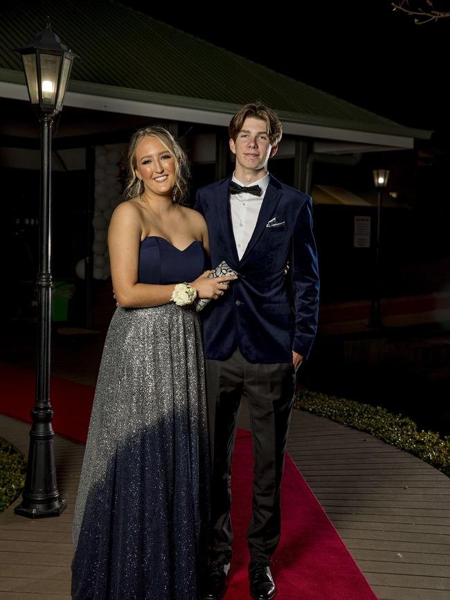 Formal for year 12 students from Emmanuel College. Georgia Thomas and Dylan McHugh. Picture: Jerad Williams