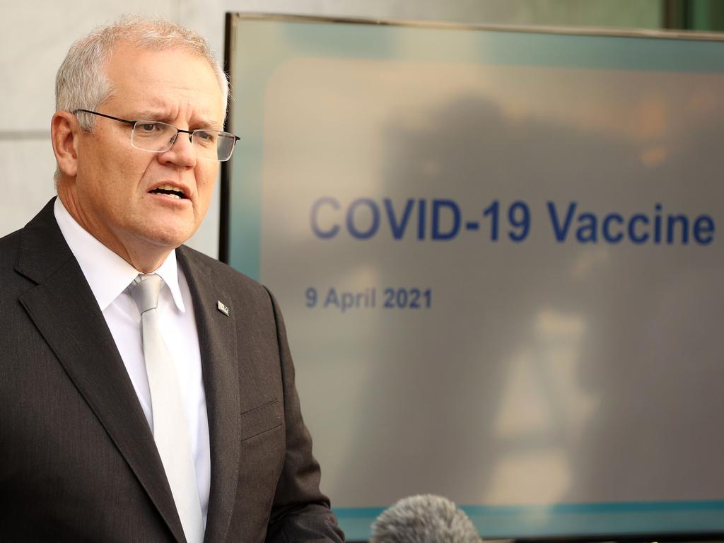 Prime Minister Scott Morrison at Parliament House in Canberra. Picture: NCA NewsWire/Gary Ramage