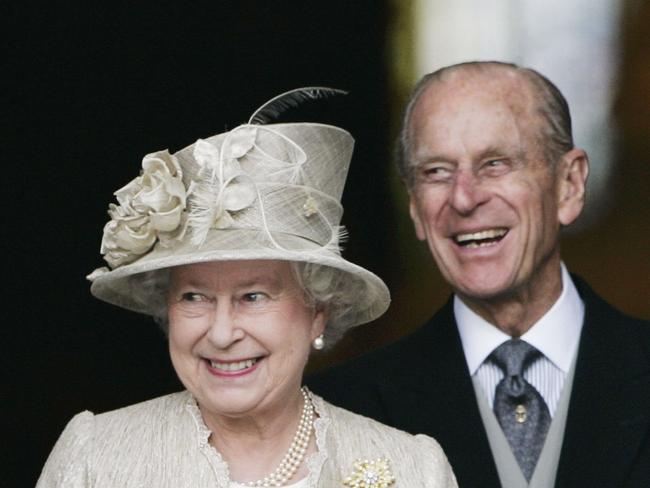 FILE -  LONDON, ENGLAND - JUNE 15:  Queen Elizabeth II and Prince Philip, Duke of Edinburgh arrive at St Paul's Cathedral for a service of thanksgiving held in honour of the Queen's 80th birthday, June 15, 2006 in London, England. (Photo by Tim Graham Photo Library via Getty Images)