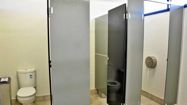 The newly refurbished Clyde Campbell Carpark public toilets.