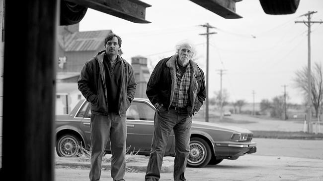 Winner ... Will Forte as David Grant, left, and Bruce Dern as Woody Grant in a scene from the film Nebraska.