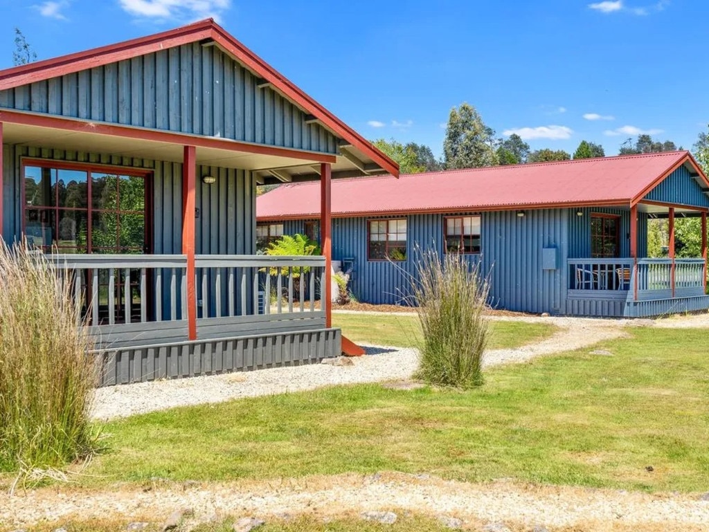 Several cabins and a caravan park overlook the lake. Picture: Peterswald For Property