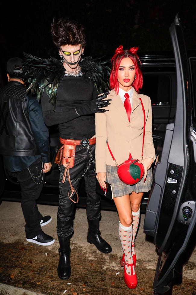 Image credit: Getty ImagesMachine Gun Kelly and Megan Fox as Ryuk and Light Yagami from Death Note