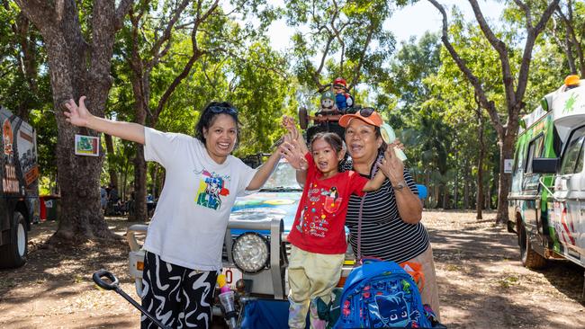 Antonette Borga, Erineya Borga and Gloria Borga. Picture: Pema Tamang Pakhrin