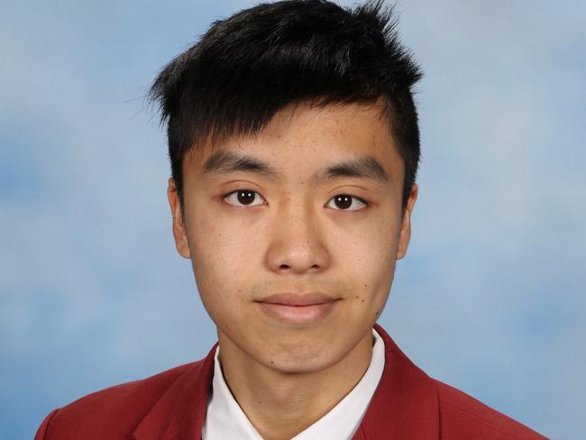 Werribee Secondary College student Cedric Wong achieved an International Baccalaureate score of 39. Picture: Supplied