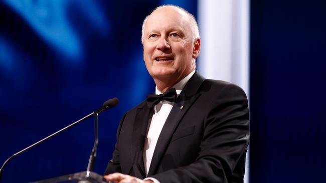 Richard Goyder will step aside as Qantas chairman next month. Picture: Getty Images