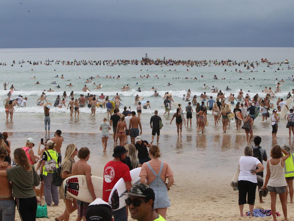 Protest at Burleigh against an oil company drilling in the Great Australian Bight. Pic Mike Batterham.