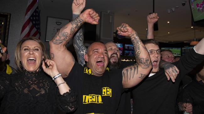 Shane Martin watching on during Richmond’s grand final win over GWS. Picture: AAP Images